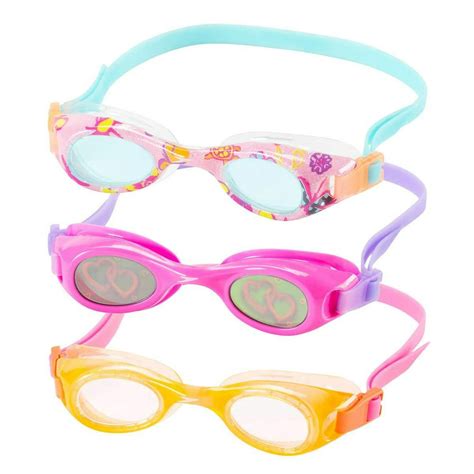 speedo kids swim goggles triple goggle pack fun prints orange walmartcom walmartcom