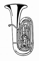 Tuba Clipart Clip Euphonium Cliparts Sousaphone Baritone Brass Drawing Instruments Bassoon Player Music Family Instrument Band Silhouette Brebru Library Clipground sketch template