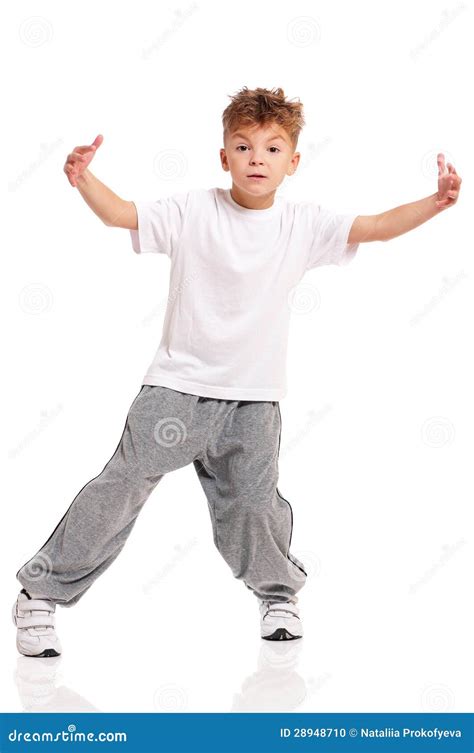 boy dancing stock photo image  childhood model moving