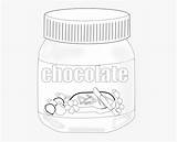 Nutella Coloring Pages Jar Chocolate Colouring Template sketch template