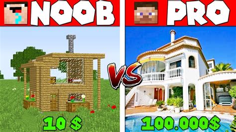 Minecraft Noob Vs Pro Whose House Is Riche Building