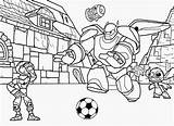 Coloring Big Hero Pages Baymax Printable Easy Color Kids Hiro Disney Soccer Playing Football Drawing Cartoon Printables Popular Getcolorings Forest sketch template
