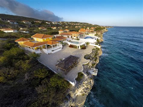 villa seashell curacao oceanfront vacation rental villa  private pool  steps