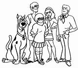 Doo Scooby Coloring Pages Van Mystery Template Colorear sketch template