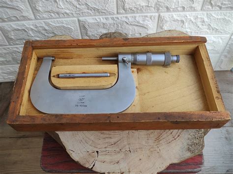 vintage micrometer screw gauge antique ussr micrometer etsy