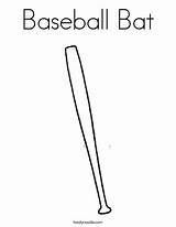 Bat Baseball sketch template