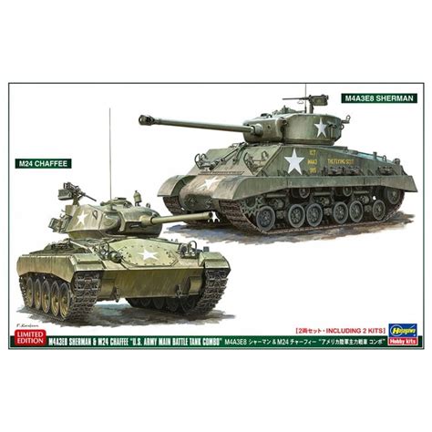 Hasegawa 30068 M4a3e8 Sherman And M24 Tank 1 72 14011301183 Allegro Pl
