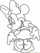 Coloring Minnie Coloringpages101 sketch template
