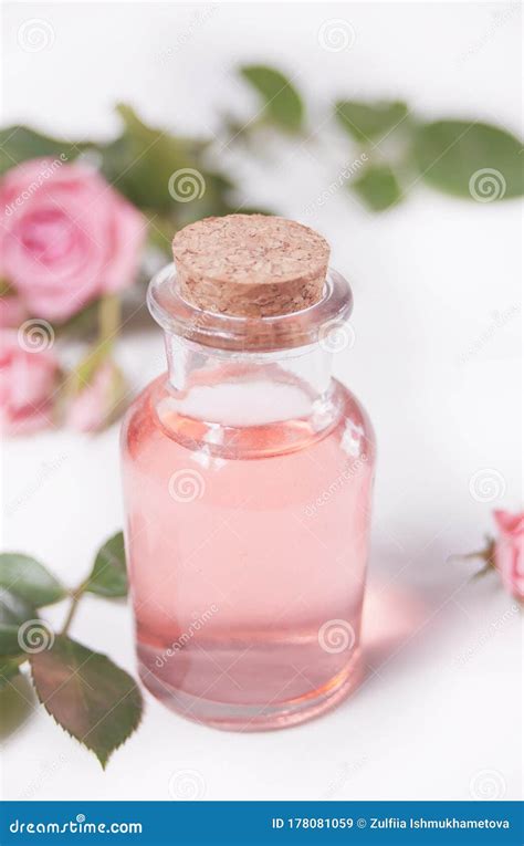 aroma rose water  skincare essential oils spa beauty care stock