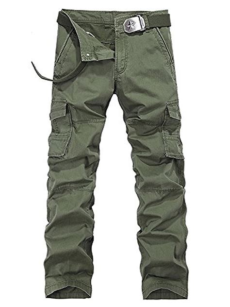 menss cargo pants casual relaxed fit pants plain army military style trousers  walmartcom