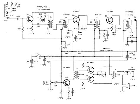 schematic transistor radio