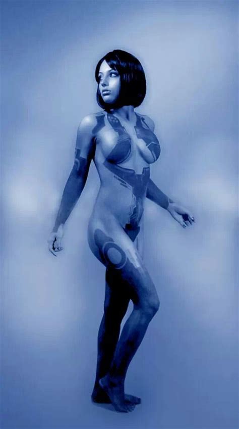 Cortana Cosplay Model Body Paint Cortana Nude Sex Pics