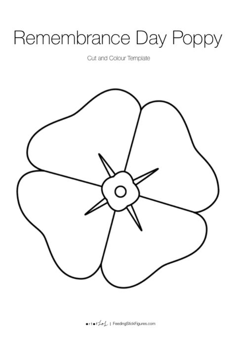 remembrance day poppy coloring page   words remembrance day