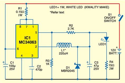 dc  dc converter circuit electronics projects hub