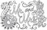 Coloring Mrs Mr Embroidery Designs Typography Specialty sketch template