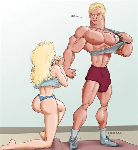18inch  In Gallery Kaz Cartoons Huge Muscle Guys With