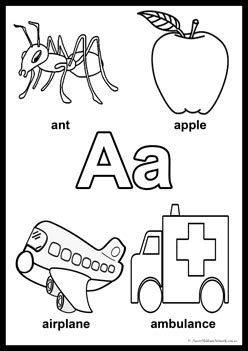 alphabet colouring pages aussie childcare network