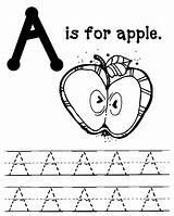 Apple Coloring Pages Letter Printable Worksheet Apples Sheets Tracing Color Writing Practice Worksheets Packet Pie Abc Kids Letters Preschool Oopseydaisyblog sketch template