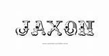 Jaxon Name Tattoo Joaoleitao Coloring Graffiti Designs Letters Pages sketch template