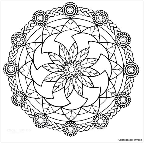 cool mandala coloring page  printable coloring pages