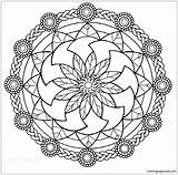 Mandala Coloring Pages Cool Kids Printable Color Disney Heart Mystical Print Getcolorings Getdrawings Abstract Adults sketch template