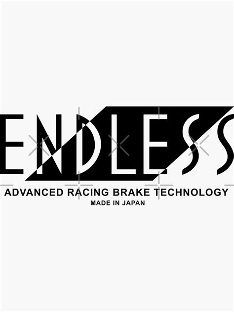 endless racing brake   vintage logo sticker  sale  lowoctane redbubble