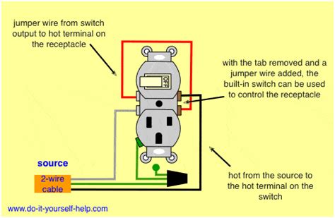 wiring diagram   light switch  outlet combo switch users