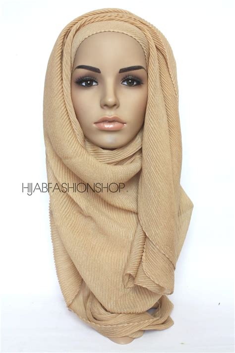 gold ridged pleated hijab hijab fashion shop