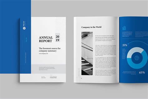 annual report templates word indesign  design shack