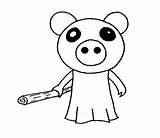 Roblox Piggy Coloring Badgy Coloringonly Coloringgames Colorironline sketch template