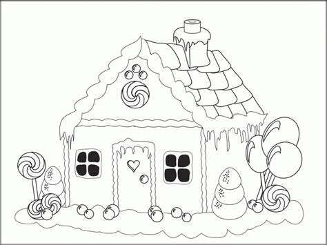 christmas coloring pages gingerbread house coloring home