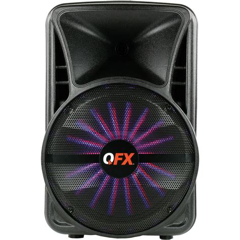 qfx pbx sm rechargeable party speaker  app control   walmartcom walmartcom