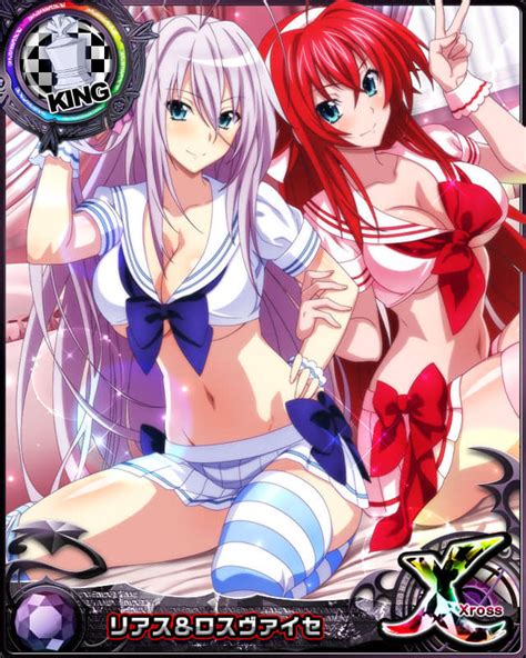 Rias Gremory Rossweisse High School Dxd Official Art 2girls Blue