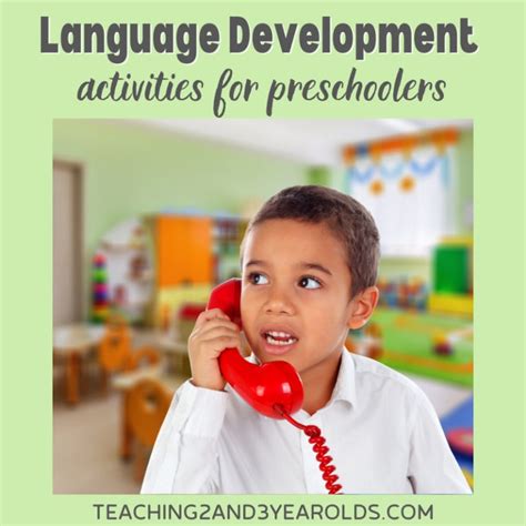 preschool language development activities