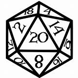 D20 Dice Dnd Dungeons Roleplaying Dungeon Hiclipart Crawl Role Vectorified Yahtzee Sobriety sketch template