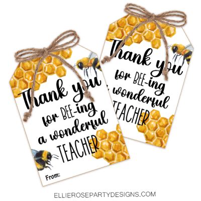 bee teacher appreciation   tags instant   store