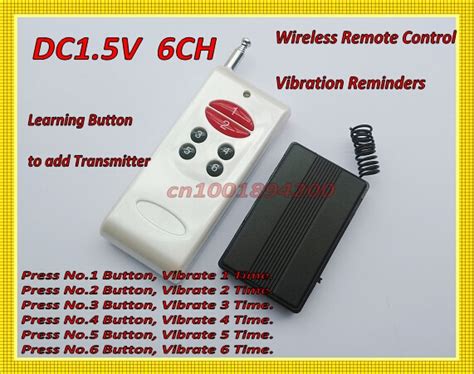 315 433 wireless vibrator reminders dc1 5v 1ch rf remote control