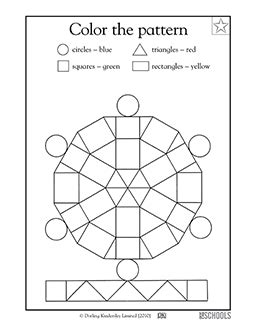 pattern pages preschool coloring pages