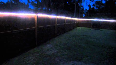 backyard fence led lights youtube