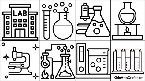 laboratory coloring pages  kids  printables kids art craft