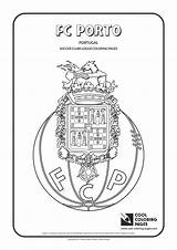 Porto Coloring Soccer Clubs Liverpool Manchester Futbol Futebol Yellowimages sketch template