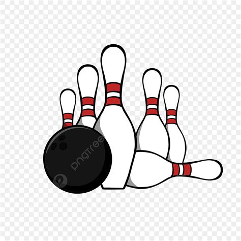 bowling ball clipart transparent background cartoon hand drawn black bowling ball clipart