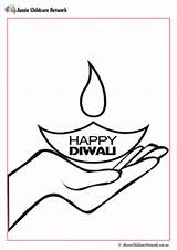 Diwali Colouring Pages Rangoli Diya Hand sketch template