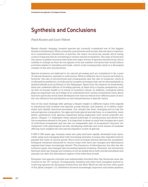synthesis  conclusions
