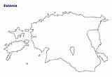 Estonia Outline Map Maps Country Area Countryreports sketch template