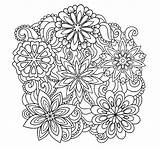 Mandala Blumen Ausmalbilder Colorare Ausdrucken Fiore sketch template