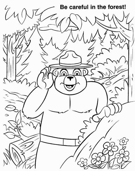 smokey bear images smokey  bears bear bear coloring pages