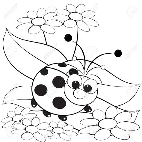 ladybug drawing  kids  getdrawings