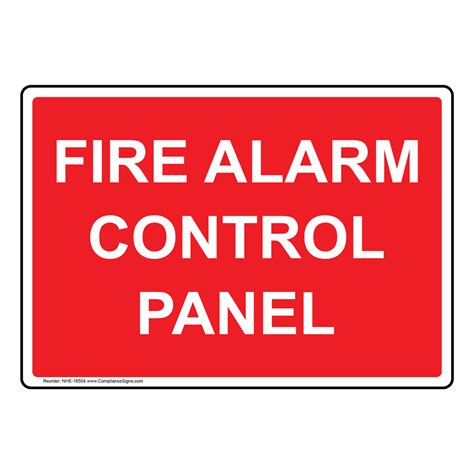 fire alarm control panel sign nhe