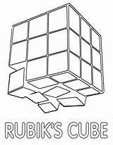 Cube Rubik Rubiks sketch template